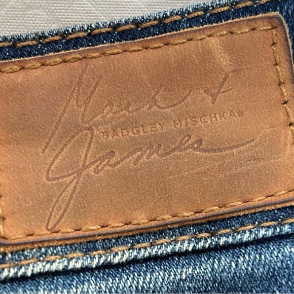 Badgley Mischka vintage Y2K blue jeans mid rise skinny size 29 - Picture 6 of 7